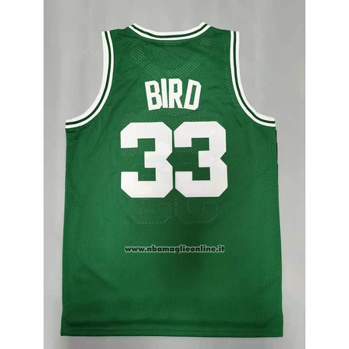 Maglia Boston Celtics Larry Bird #33 Mitchell & Ness 1985-86 Verde